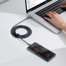 Кабель Baseus Crystal Shine Series Fast Charging Data Cable Type-C to Type-C 100W 20V 5A 2m Чорний