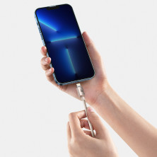 Кабель Baseus Crystal Shine Series Fast Charging Data Cable Type-C to Lightning PD 20W 1.2m Розовый