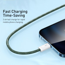 Кабель Baseus Dynamic 2 Series Fast Charging USB to Lightning 2.4A 2m Зелений