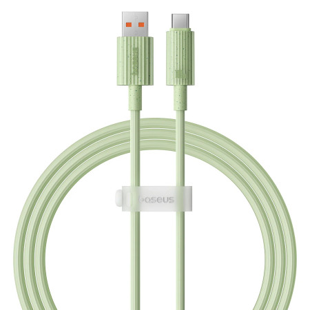Кабель Baseus Habitat Series Fast Charging Data Cable USB to Type-C 100W 20V 5A 1m Салатовий
