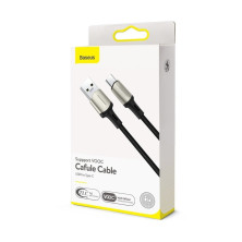 Кабель Baseus Cafule Cable Suppport VOOC USB to Type-C 100W 20V 5A 1m Чорний