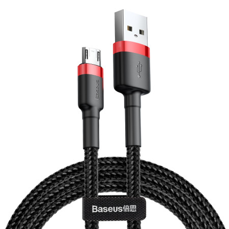 Кабель Baseus Cafule Cable USB to Micro USB 2A 3m Черно-Красный