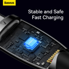 Кабель Baseus Glimmer Series Fast Charging Data Cable Type-C to Type-C 100W 20V 5A 2m Черный
