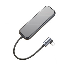 USB-хаб Baseus 5in1 Multi-functional 5-Port Type-C HUB Adapter Type-C to USB3.0*3, Type-C(PD)*1, 4KHDMI Серый