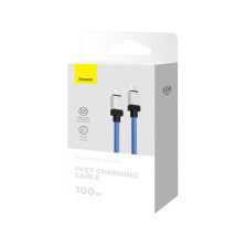 Кабель Baseus CoolPlay Series Fast Charging Data Cable Type-C to Type-C 100W 20V 5A 1m Синий