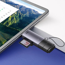 Кардрідер Baseus Lite Card Card Reader USB/Type-C, SD/TF Cards Сірий