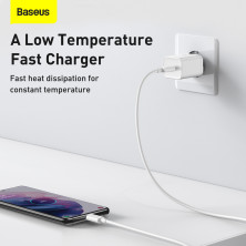 Сетевое зарядное устройство Baseus Super Si Quick Charger 1C QC3.0+PD3.0 25W Type-C 3A Белый
