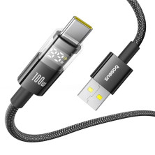 Кабель Baseus Display 2 Series Fast Charging Data Cable USB to Type-C 100W 20V 5A 1m Черный