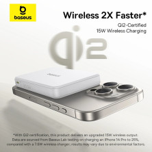 УМБ Baseus Airpow 2 Qi2 Magnetic 10000mAh 22.5W QC3.0+PD3.0 с функцией MagSafe и Qi2 15W Белый