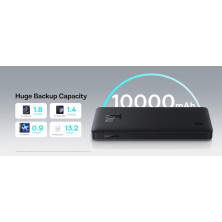 УМБ Baseus Airpow Lite 10000mAh 15W 3A USB+Type-C Чорний