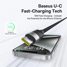 Кабель Baseus StarSpeed Series 3-in-1 Fast Charging Data Cable USB to Lightning+Type-C+MicroUSB 100W 1.5m Чорний
