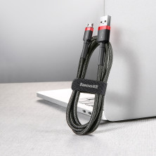 Кабель Baseus Cafule Cable USB to Micro USB 2A 3m Черно-Красный