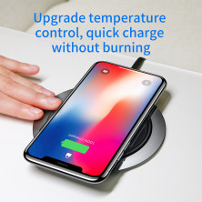 Беспроводное зарядное устройство Baseus Metal Wireless Charger с технологией Qi 10W Черный