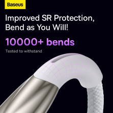 Кабель Baseus Glimmer Series Fast Charging Data Cable Type-C to Type-C 100W 20V 5A 2m Белый