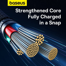 Кабель Baseus Unbreakable Series Fast Charging Data Cable USB to Lightning 2.4A 2m Серый