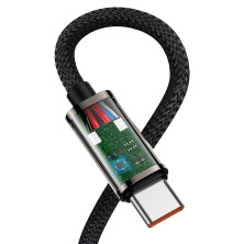 Кабель Baseus Legend Series Elbow Fast Charging Data Cable Type-C to Type-C 100W 20V 5A 1m Чорний