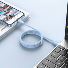 Кабель Baseus Jelly Liquid Silica Gel USB to Lightning 2.4A 1.2m Синий