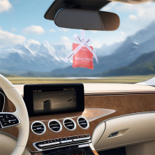 Ароматизатор в машину Baseus Margaret Car Air Freshener з ароматом Neon Garden Рожевий