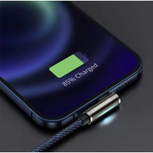 Кабель Baseus Legend Series Fast Charging Elbow Cable USB to Lightning 2.4A 2m Синий