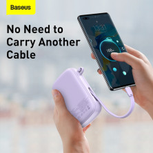УМБ Baseus Q Pow 20000mAh 22.5W 5A с технологией QC3.0+PD3.0 и Type-C кабелем 22.5W Фиолетовый