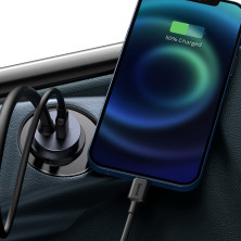 Автомобільний зарядний пристрій Baseus Share Together PPS multi-port Fast Charging Car Charge 120W 2USB+2Type-C з подовжувачем 1.5м Сірий