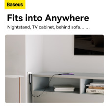 Мережевий зарядний пристрій Baseus GaN5 Pro Ultra-Slim Ultra-Slim Fast Charger 65W USB+Type-C + кабель Baseus Type-C to Type-C 100W 20V/5A 1м Універсальний Сірий