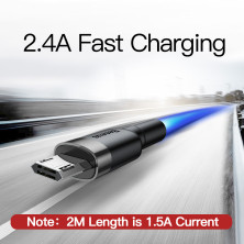 Кабель Baseus Cafule Cable USB to Micro USB 2A 3m Черный