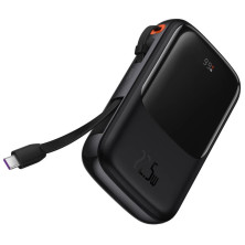 УМБ Baseus Q Pow Pro 20000mAh 22.5W 5A з технологією QC3.0+PD3.0 та Type-C кабелем 22.5W Чорний