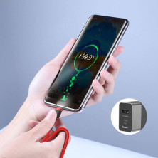 Кабель Baseus Cafule Flash Charging Data Line Cable Type-C to Type-C PD 2.0 QC 3.0 60W 20V 3A 2m Красный