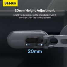 Автотримач для телефону магнітний Baseus T-Space Series Folding Metal Car Mount Magnetic на торпедо Чорний