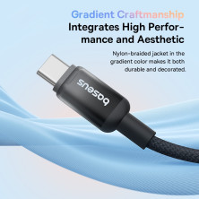 Кабель Baseus Discolor Series Fast Charging Data Cable Type-C to Type-C 100W 20V 5A 1m Черный