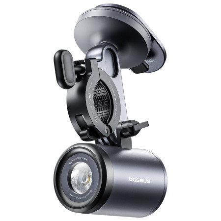 Тримач з ліхтариком телефону на велосипед Baseus PrimeTrip Series Dual-Color Bike Light 2-in-1 Set Чорний