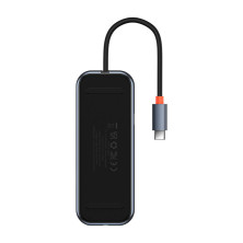 USB-хаб Baseus 7in1 AcmeJoy 7-Port Type-C HUB Adapter Type-C to USB3.0*2, USB2.0*2, Type-C*1, 4KHDMI, TF, SD Серый