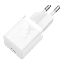 Мережевий зарядний пристрій Baseus GaN5 Fast Charger 1C PD3.0 30W Type-C 3A Білий