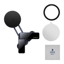 Автотримач для телефону магнітний Baseus MaxView Magnetic Car Mount for In-Vehicle Infotainment Screen на екран в автомобілі Чорний