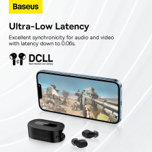 Беспроводные Bluetooth наушники Baseus Bowie EZ10 True Wireless TWS Earphones Черный