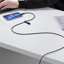 Кабель Baseus Explorer Series Auto Power-Off Fast Charging Data Cable Type-C to Lightning PD 20W 1m Синий