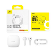 Бездротові Bluetooth навушники Baseus Bowie E16 True Wireless TWS Earphones Білий