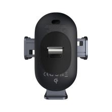 Бездротовий автомобільний зарядний пристрій Baseus LightChaser Wireless Charging Electric Car Mount з технологією Qi 15W Чорний