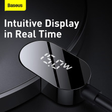 Беспроводное зарядное устройство Baseus LED Display Gen 2 Wireless Charger с технологией Qi 15W Черный