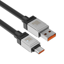 Кабель Baseus CoolPlay Series Fast Charging Data Cable USB to Type-C 100W 20V 5A 1m Чорний