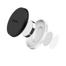 Автодержатель для телефона магнитный Baseus Small Ears плоский на торпедо Серебристый