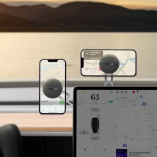 Автотримач для телефону магнітний Baseus T-Space Series Folding Metal Car Mount Magnetic на торпедо Чорний