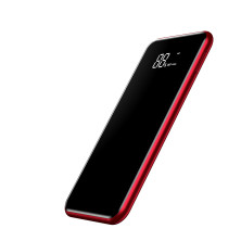 УМБ Baseus Full Screen 2in1 Bracket 8000mAh 2A с Беспроводной зарядкой Qi 5W Черно-Красный
