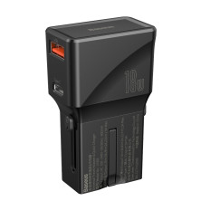 Сетевое зарядное устройство Baseus Universal Conversion PPS QC3.0+PD3.0 18W USB+Type-C 3A Универсальное Черный