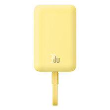 УМБ Baseus Magnetic Mini Wireless Fast Charge 10000mAh 30W 3A QC3.0+PD3.0 з функцією MagSafe та Qi 15W і Type-C 30W кабелем Жовтий
