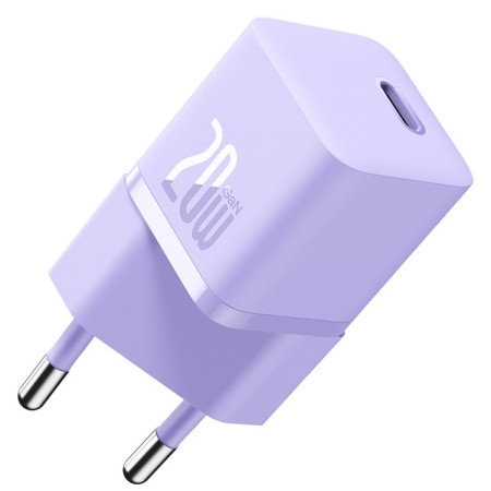 Мережевий зарядний пристрій Baseus GaN5 Fast Charger 1C PD3.0 20W Type-C 3A Фіолетовий
