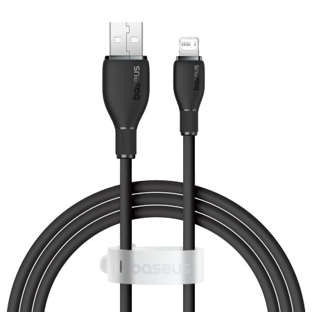 Кабель Baseus Pudding Series Fast Charging Data Cable USB to Lightning 2.4A 1.2m Черный
