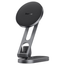Автотримач для телефону магнітний Baseus T-Space Series Folding Metal Car Mount Magnetic на торпедо Чорний