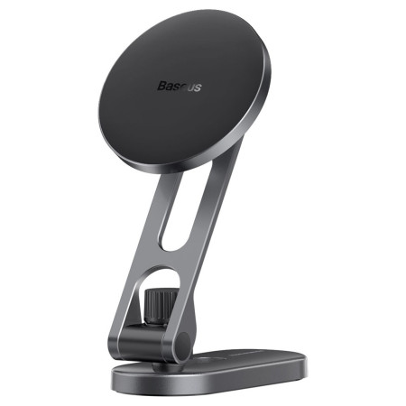Автотримач для телефону магнітний Baseus T-Space Series Folding Metal Car Mount Magnetic на торпедо Чорний